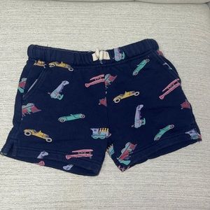 Tucker + Tate Navy Vehicle Print Cotton Terry Pull-On Shorts